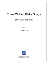 Three William Blake Songs for Soprano and Piano Vocal Solo & Collections sheet music cover Thumbnail